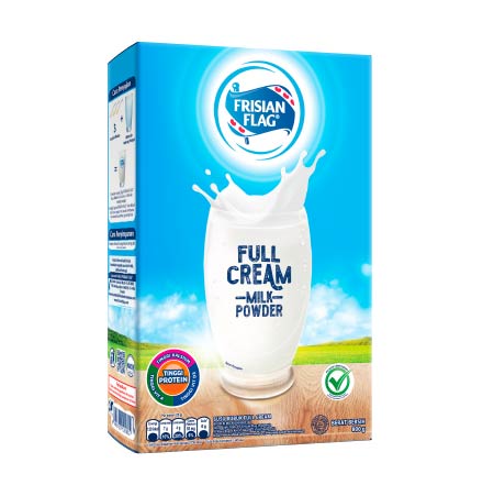 Susu Bubuk Frisian Flag Full Cream mengandung Vitamin A, D3, & Kalsium, Tanpa Sukrosa dukung ENERGI!